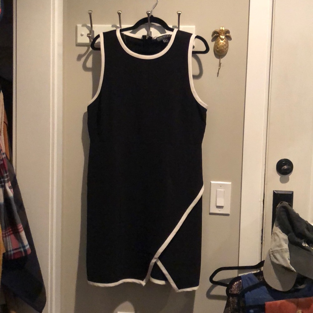 Black mod forever 21 plus dress 1x with slit
